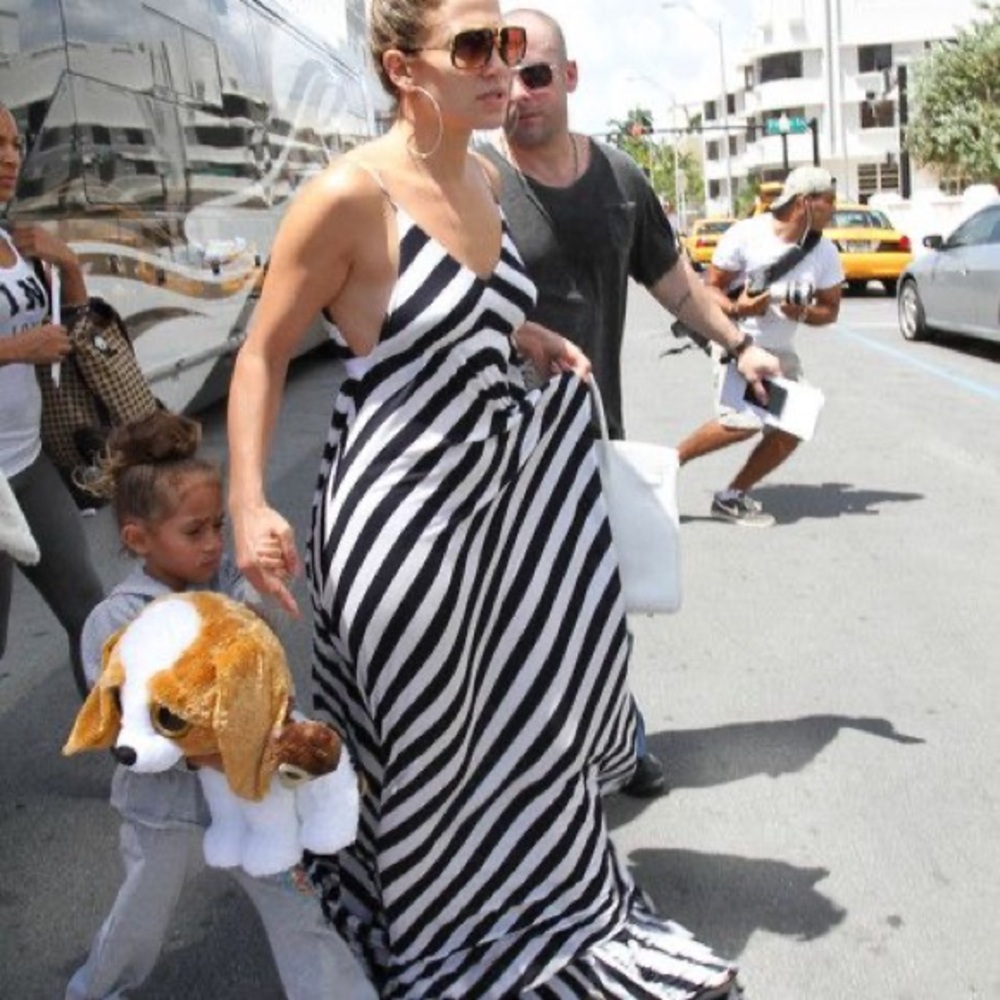RARE A.L.C. Womens Striped Chevron Maxi Dress White Black Size Extra Small 2011 - Picture 4 of 13